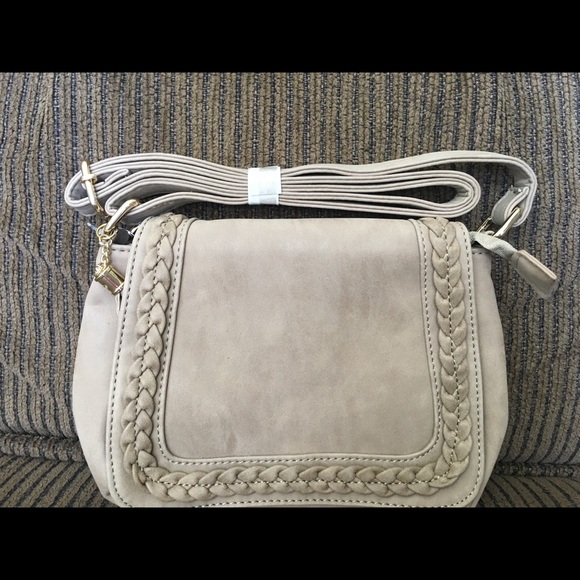 NWT SUEDE MESSENGER BAG/PURSE - Picture 2 of 3